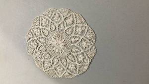 lot 6817 image: Handmade Cotton Lace Doily 10 inch