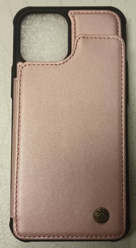 lot 801 image: JEEHOOD Compatible with iPhone 12 Pro Max Wallet Case with Card Holder RFID Blocking for Women Men, Double Magnetic Clasp Kickstand Shockproof Phone Case Fit for iPhone 12 Pro Max, Rose Gold DP60