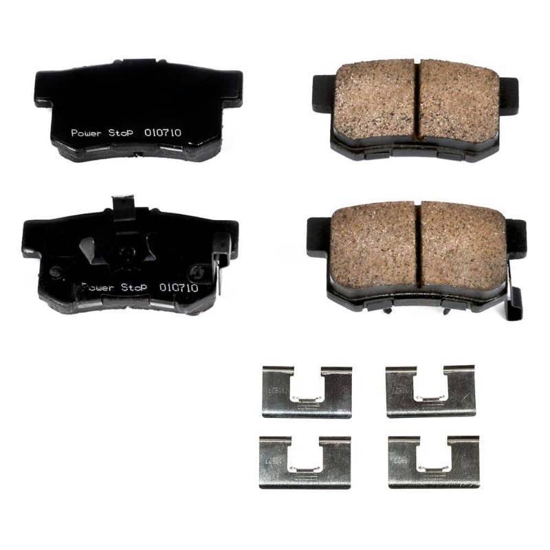 lot 823 image: Power Stop Rear Z17 Evolution Ceramic Brake Pads with Hardware 17-1086