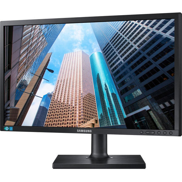 lot 21 image: Samsung SE450 Series S24E450DL - LED monitor - 23.6 ITR80 tested working power and VGA cables and stand included