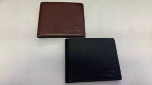lot 209 image: Imitation Leather Bifold Wallets with Dutch Windmill Design lot of 2