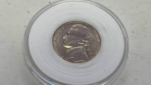 lot 229 image: 1968-S Jefferson Nickel Coin Monticello BU Brilliant Uncirculated in protective case