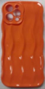 lot 254 image: Orange Wave Pattern iPhone 12 Pro Case