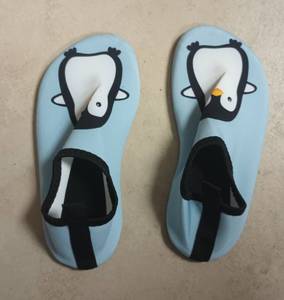 lot 263 image: Light Blue Workout SetBathing Suit with Penguin Water Shoes