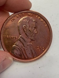 lot 23 image: 1 oz 999 Fine Copper Round 1909-S wheat penny design
