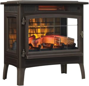 $260 Duraflame Electric Fireplace Stove with 3D Flame 1k Sq Ft Bronze