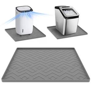 lot 72020 image: Portable Air Conditioner Silicone Mat with Raised Edges, 24x24x0.4 Waterproof Pad to Prevent Leaks & Floor Damage Ideal for Ice Makers, Humidifiers, Mini Fridges & Electrical Appliances - Retail $22