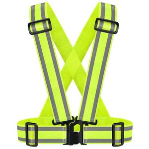 lot 72029 image: High Visibility Reflective Safety Vest, Lightweight, Adjustable & Elastic, Hi Vis Running Gear for Jogging, Walking, Cycling, Construction Workers, Motorcycle, Men, Women (1, YELLOW) - Retail $10