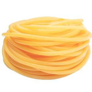 lot 72041 image: 100 ft Latex Rubber Tubing 38 inch OD 14 inch ID Multicolor Natural Latex Tube Surgical Tubing Sling Rubber Band Fitness Hose, 1 Continuous Piece - Retail $17