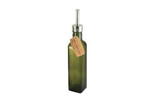 lot 72058 image: Grant Howard Pro Series Olive Oil Glass Cruet, Green, 8 oz.Missing the tip on top.  - Retail $15