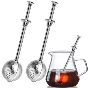lot 72061 image: 2pack Tea Ball, tea infuser for loose leaf tea, tea strainers for loose tea, stainless steel tea strainer, loose leaf tea steeper, easy clean, tea fine mesh strainer reusable - Retail $8