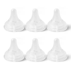 lot 72064 image: 6 PCS Silicone Nipples for Spectra Bottles, Silicone Slow Flow Nipples, 0 Months - Retail $8