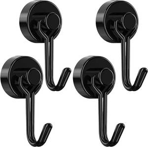 lot 72074 image: Magnetic Hooks, Neodymium Magnets Hook Heavy Duty 30LBS with Rust Proof for Fridge, Refrigerator, Oven, Grill, BBQ, Key, Tools Holder, Utensil, Kitchen, Outdoor, Magnet for Hanging Wreaths - Retail $10