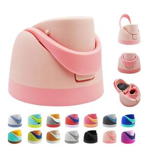 lot 72075 image: Replacement Cap for Owala Freesip, One Button Water Bottle Top Lid Compatible with Owala Cup 16oz 24oz 32oz 40oz, BPA-Free Replacement Lid Accessory for Owala Free Sip (Pink)