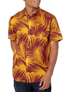 lot 72082 image: Washington Commanders SMU Floral Button Up Shirt - Mens Large