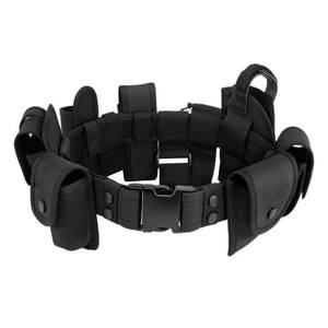 lot 72131 image: Police Utility Belt Tactical Security Guard Duty Belt Versatile Military Modular Equipment System Molded Duty Belt Set for Law Enforcement (only 5 pieces) missing pieces  - Retail $27