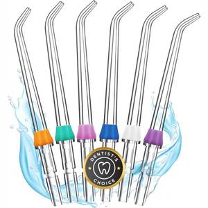 lot 72161 image: Water Flosser Replacement Tips for Waterpik, Replacement Heads (6 Classic Jet Tips) - Retail $8