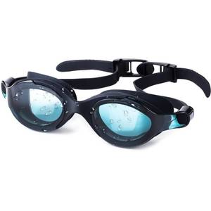 lot 72164 image: Swim Goggles for Adults, Anti-Fog UV Protection Unisex Leisure Swimming Glasses with Mirrored Lenses, Adjustable Silicone Strap & Comfort Fit for Adult Men Women Youth (Black)