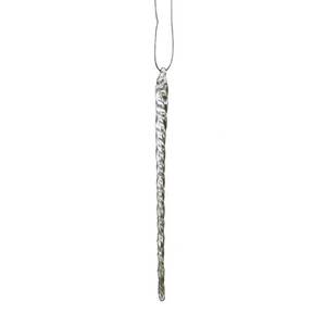lot 72169 image: Kurt Adler Glass Icicle Christmas Ornaments 12 Piece - Retail $12