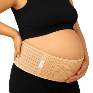 lot 72200 image: Jill & Joey Maternity Belt - Belly Band for Pregnant Women - Back Brace & Belly Support - Pregnancy Must-Have - Back Pain Relief (Beige, Medium) - Retail $15