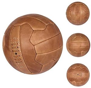 lot 72209 image: Oryx Sports Vintage Soccer Ball Antique Leather Football Size 5, Light Brown - Retail $34