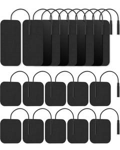 lot 72216 image: TENS Unit Replacement Pads, Nursal Reusable Self-Adhesive Electrodes Pads 20 Packs 2x2, 2x4, Latex Free Pigtail TENS Pads, Compatible with TENS 7000, AUVON TENS, Etekcity, Nicwell Care Tens - Retail $9