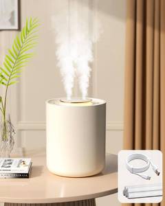 lot 72217 image: Portable Small Humidifier, 1500ml Small Humidifiers for Bedroom Baby, 1800mAh USB Personal Desktop Portable Humidifiers for Travel, Office, Car, Home, Auto Shut-Off, 3 Mist Modes, Super Quiet - Retail $16