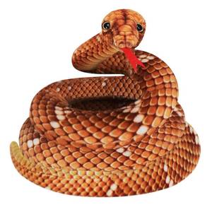 lot 72224 image: 78 Inch Realistic Snake Stuffed Animal for Kids, Lifelike Giant Stuffed Snake Plush Toy for Birthday Present Party Prank Prop (Yellow) - Retail $17
