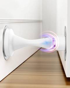 lot 72230 image: Magnetic Door Stoppers Door Catch - 1 Pack Stainless Steel Heavy Duty Door Stops for Bottom of Door, Wall & Floor Mounting No-Drill Strong Adhesive & Screws, Strong Door Holder to Keep Door Open - Retail $10