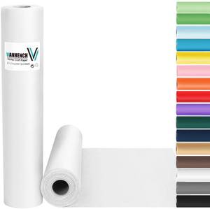 lot 72236 image: White Wrapping Paper 17.5x1200(100), White Easel Painting Drawing Paper Roll Kids Art Supplies, Chart Poster Bulletin Board, Floor Covering Arts Crafts Gift Wrap 80GSM 55LB - Retail $10