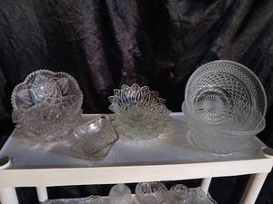 lot 10303 image: Crystal Glass Serving Collection