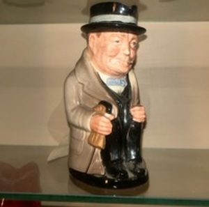 lot 55990 image: Winston Churchill Character Toby Jug