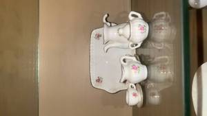 lot 55991 image: Pink Rose miniature Tea Set