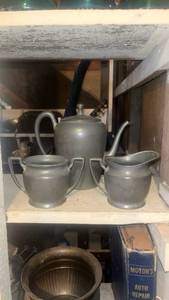 lot 62013 image: Pewter Tea Service Set