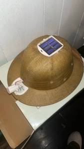 lot 62021 image: Restoration Hardware Solar-Powered Safari Hat