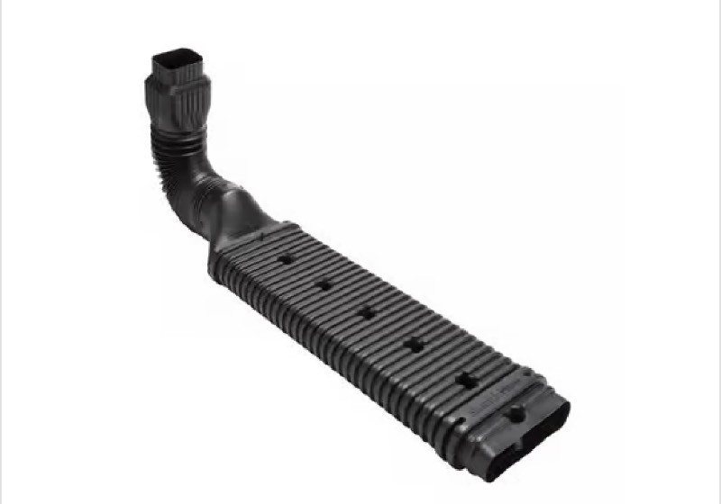 lot 1424 image: Amerimax StealthFlow 4.75 in. H X 7.25 in. W X 43 in. L Black Vinyl K Downspout Extension