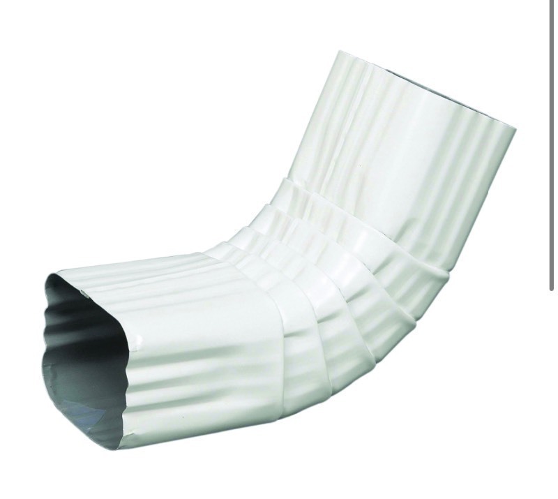 lot 1433 image: 2 AMERIMAX ALUMINUM GUTTER FRONT ELBOWS WHITE