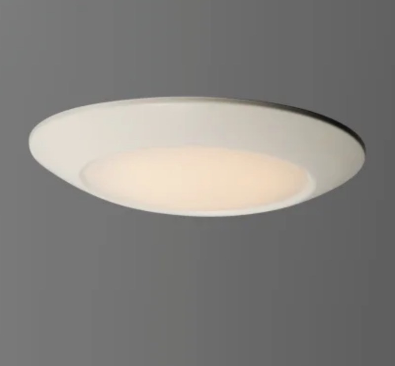 lot 56 image: MaximDiverse 9 Wide LED Flush Mount Bowl Ceiling Fixture - 4000K