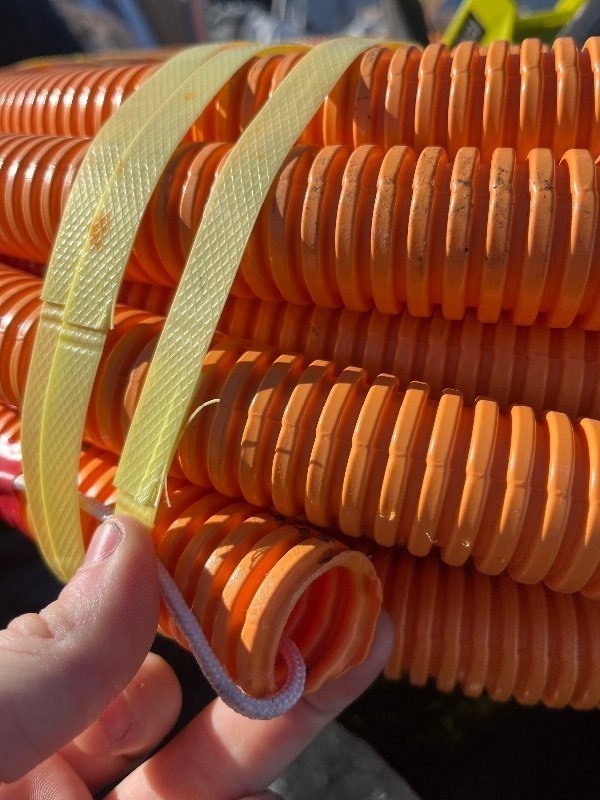 lot 21 image: Orange PvC Tubing Utility Tubing - 1 x 50