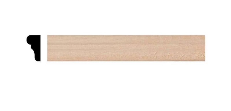 lot 127 image: New (10pc) Alexandria Moulding 14-inch x 716-inch x 4 ft. Unfinished Paintable Stainable Basswood