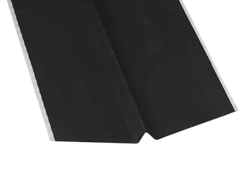 lot 521 image: 24 in. x 10 ft. Galvanized Steel W-Valley Flashing in Black retails $145 HUGE, NO BOX