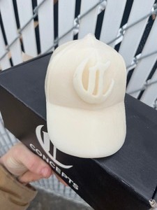 lot 42 image: Unique & Stylish Modern Cap Candle - White , More than just display