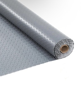 lot 45 image: Garvee 7.5x25 FT Garage Floor Mat Thickened Non-Slip PVC Diamond Plate Floor Protector for SUVs Trucks Sports Cars Indoor Use Retails Retails $278