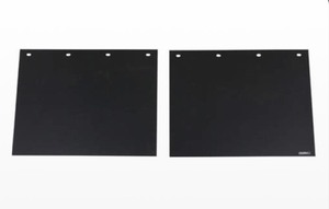lot 28 image: Pair of Truck Mud Flaps - Black Polymer - 24 Wide x 18 Tall