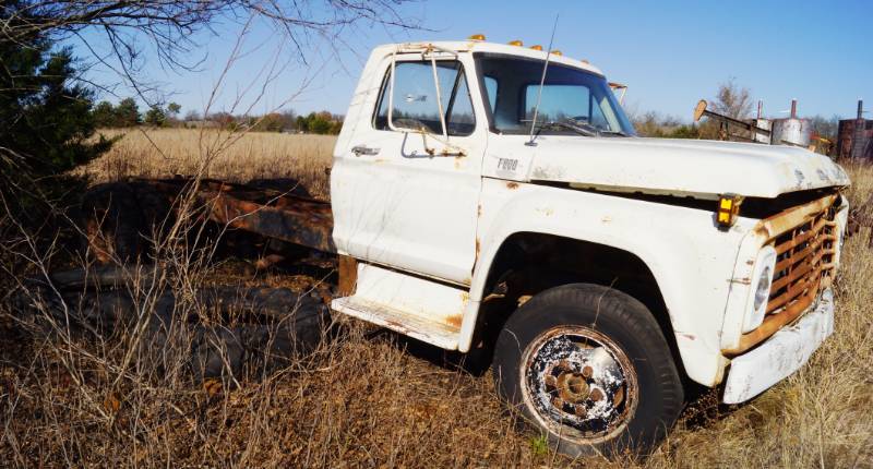 Vintage Ford Truck Work Hard Play Hard Clearance Semi