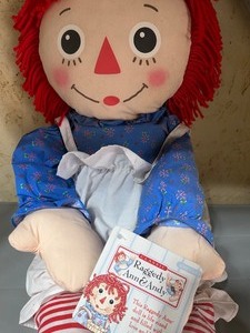 lot 221 image: Raggedy Ann Doll w Tag, Approx 30