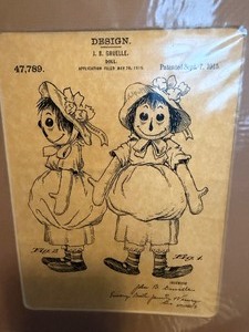 lot 193 image: Raggedy Ann Patent Print