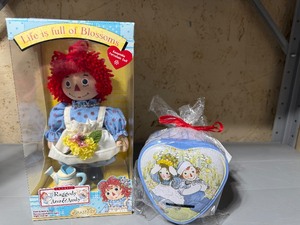 lot 239 image: Raggedy Ann Porcelain Doll and Bank, New