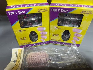 lot 78 image: Nail Art Kits and a Brush