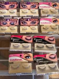 lot 80 image: Tote of Packs of False Eyelashes